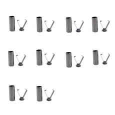 힐올 후드끈 마감팁 스트링 홀더 10P, 1개, 건메탈