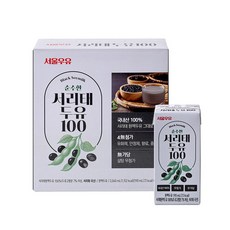 서울우유 서리태 두유 100, 16개, 190ml