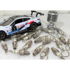 열쇠고리 점화플러그 키홀더 자동차 키링 핸드메이드 불꽃처럼 키홀더링, 1개