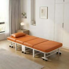 베아트룸 접이식 간이 침대 간병인베드 BRD31, 오렌지