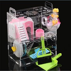 DIY 아크릴 햄스터 케이지 풀세트(2층) (시소집) 햄스터케이지대형
