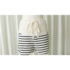 BabyShare 時尚孕婦托腹條紋短褲 J3S003F3L