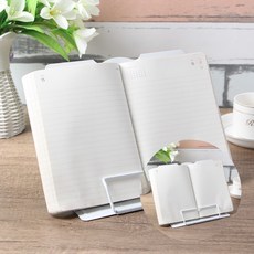 각도조절 독서대 화이트 북스탠드