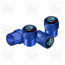 알파인 로고 4Pcs 자동차 밸브 캡 금속 휠 타이어 공기 줄기 먼지 림 커버 Captur Kadjar Duster Clio Scen, 06 O