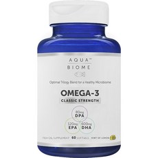 EnzyMedica Aqua Biome Omega 3 經典強度軟膠囊, 1個, 60入