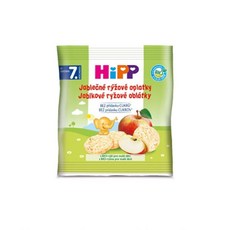 HiPP 힙 유기농 건강한 쌀과자 아기 유아 간식 - 사과 쌀웨이퍼 30g