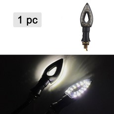 램프 블레이드 12 방향 지시등 액세서리 점멸기 LED 짧은 오토바이 12V 모토 앰버 조명, A-1PC, 1개