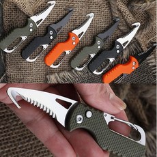 미니 택배박스 오프너 다용도 폴딩 나이프 언박싱 칼, 오렌지블랙날 UK00437