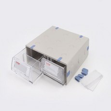 심플한 다용도 2칸 정리함 멀티 박스 보관함 소형 lov+85496yd