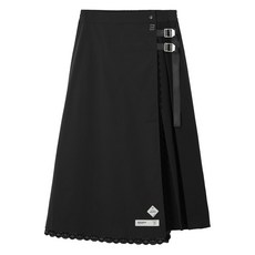 뮤지엄디비전 레이스 트리밍 미디 스커트