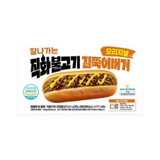 잘나가는 직화불고기 길쭉이버거 (오리지널), 4개, 140g