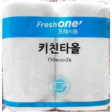 키친타올 FO 150매x2롤 업소용 대용량 식당용, 2개입, 2개