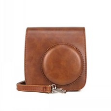 臺灣*出貨 拍立得mini12/11/99/SE 7 相機復古皮包保護套 40 90 evo 8含揹帶, 1個, SE/7+/7S C通用棕色包 含背带