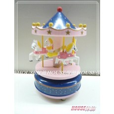 House傢飾 彩色旋轉木馬音樂盒 音樂鈴 天空之城音樂 限量新款