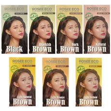 로제화장품 에코 알로에 헤어 칼라 크림, C8 밝은 황갈색, 1개