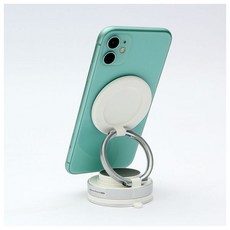 맥세이프 흡착 거치대 차량용 자석 스마트폰 거치대 대시보드 화이트, 맥세이프 흡착 거치대 차량용 자석 스마트폰 거치대 대시