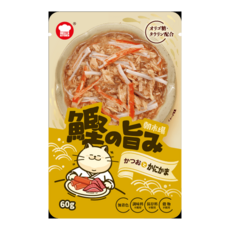 HELL'S KITCHEN 朝市場 鰹魚貓餐包 鰹魚旨味 含有寡糖與牛磺酸 無添加色素、調味料、保存料, 1個, 60g, 鰹+蟹肉棒