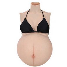 임산부 체험복 만삭체험복 실리콘 가슴 배 모형 임신체험