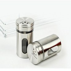 스텐 소금통 후추통 100ml 식당 업소용 가정용 조미료통 양념통 양념병, 1개