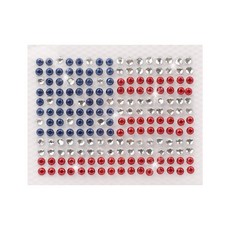 아클라 핫픽스 모티브 디자인 의류부자재 스톤 큐빅 크리스탈_, 08. 미국국기, 1개