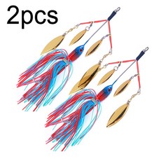 1Pcs Spinnerbait 지갑 미끼 Multirota 스피너 스푼 파이크 태클 모든 인공 금속 장식 조각, 05 2pcs