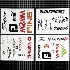 골프브랜드 UV 방수코팅스티커/여행스티커/골프DIY, 2번, 1개