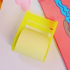 便利貼小條沾性強標記外賣韓國ins可撕便籤紙創意可愛網紅小, 2個黃色底座+2個黃色替芯, 1個