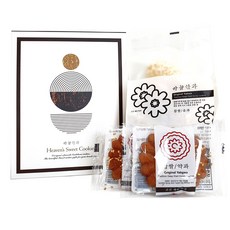 [하늘한과] 프리미엄 한과 답례품 결혼식 답례품 조청 유과 한과 찹쌀 약과 세트(유과1봉지+찹쌀약과2알), 130g, 1박스