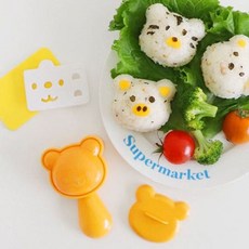 주먹밥틀 4종 모양틀 동물 도시락 세트 소풍 김펀치 60966EA 1(ea)