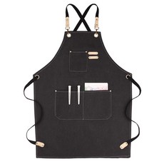 Tanawara 高級帆布圍裙, 黑色, 1個