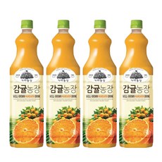 웅진 가야농장 감귤주스, 1.5L, 4개