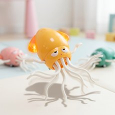 [돈복자픽] 스마트 센서 회피 무빙 멜로디 춤추는 오징어 장난감 LED 인싸템, 1개, 옐로우, 207mm