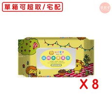 獅子寶寶超純水厚濕紙巾20抽x24包 (台灣現貨快速出貨), 80抽(含蓋), 1個