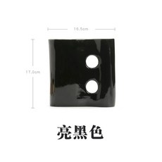 上金 陶瓷花瓶擺件, 亮光黑