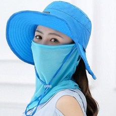 쿨샵 여름 자외선차단 등산모자 마스크 2개세트 sav+96755xX, 본상품선택, 본상품선택