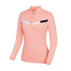 Callaway 女款拼色立領長袖T恤 CWTYJ6754-304_G