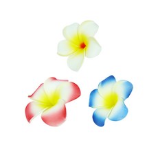 하와이안소품 파티장식꽃 테이블장식 남국무드 매장디스플레이 플루메리아꽃 플랜테리어조화 헤어코사지 하와이꽃 꽃머리핀 플라워데코 인조꽃장식 여름인테리어 홈데코소품 꽃장식소품 포토존소품, 블루