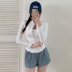 [수앤수][4피스set] 머큐리 긴팔 집업 래쉬가드 (26SW001)