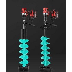 아이스오거 드릴 빙어낚시 얼음끌 오거 아이스 빙어, 1개, 블루 6인치 드릴 (긴 버전)