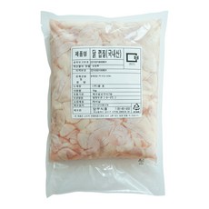 모디바 국내산 냉동 닭스킨 튀김용 닭껍질, 1개, 국내산 닭껍질 튀김용 1kg