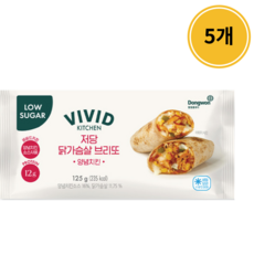 동원 비비드키친 저당 닭가슴살 브리또 양념치킨, 5개