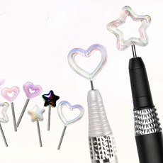 네일드릴 핸드피스 보호캡 블링바 블랭크바 디자인 택1, 하트팝, 1개
