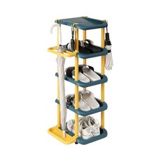 우산겸 신발정리대 (5단 블루그린) DK86, 1개