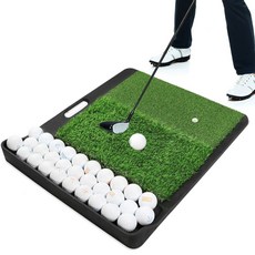 高爾夫室內練習墊 揮桿墊 高爾夫練習球墊 高爾夫球打擊墊 室內地毯 家庭練習切桿墊 訓練擊打墊, 1個