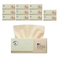 휴홈 뽑아쓰는 대나무 키친타올, 12개, 100개입