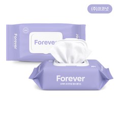 포에버 프리미엄 아기 물티슈 엠보싱 캡80매, 80매, 6개