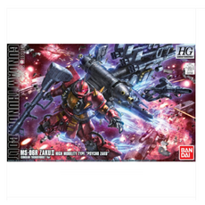 반다이 HG 1/144 고기동형 타입 싸이코 자쿠 건담 썬더볼트 애니메 칼라 액션피규어 Ver. 207588, 1개