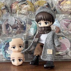 新世紀福音戰士 碇真嗣 ob11 可動人偶 換臉 bjd 整娃 手辦, 1個, 碇真嗣全套