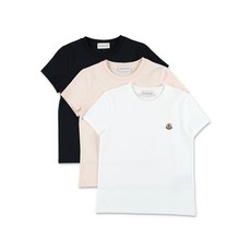 몽클레르 앙팡 로고 패치 티셔츠 3팩 세트