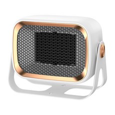 迷你暖風機 智能恆溫 快速加熱 低噪音 雙向進風 兩檔調節, 冰川白, 桌面壁掛暖風機L6【冰川白】1200W